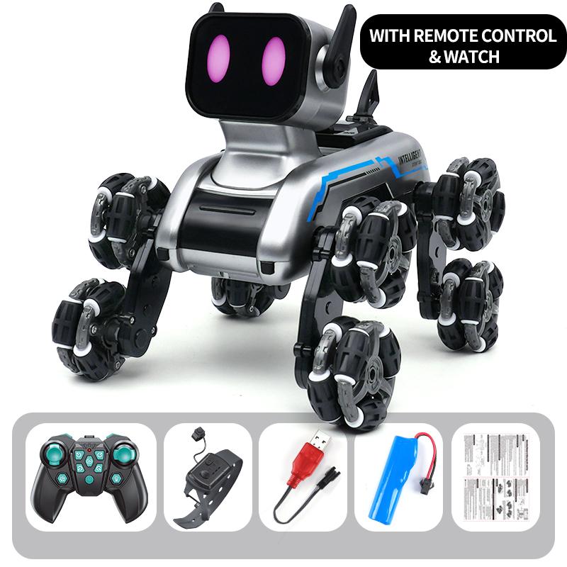 Children s Remote Control Robot Toy 2.4GHz 8WD Gesture-sensing Stunt Remote Control Car, Music Lights, Christmas Birthday Gift