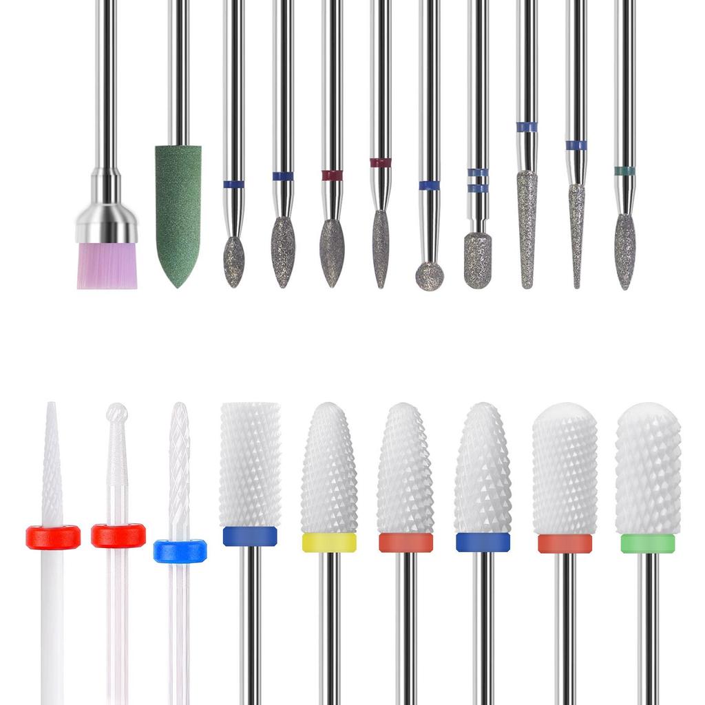 Electric Nail Drill Set with Multiple Grinding Heads for Dead Skin Removal