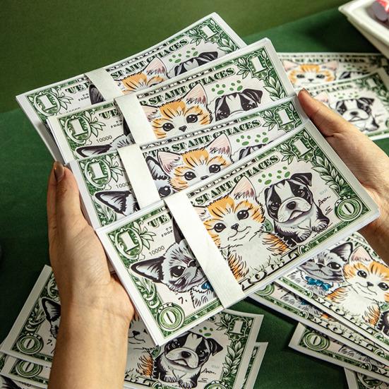 Special Money for Pet Memorial Pet Supplies Simulated Texture Customized for Cute Pets Environmentally Friendly Paper Safe To Burn First Seven