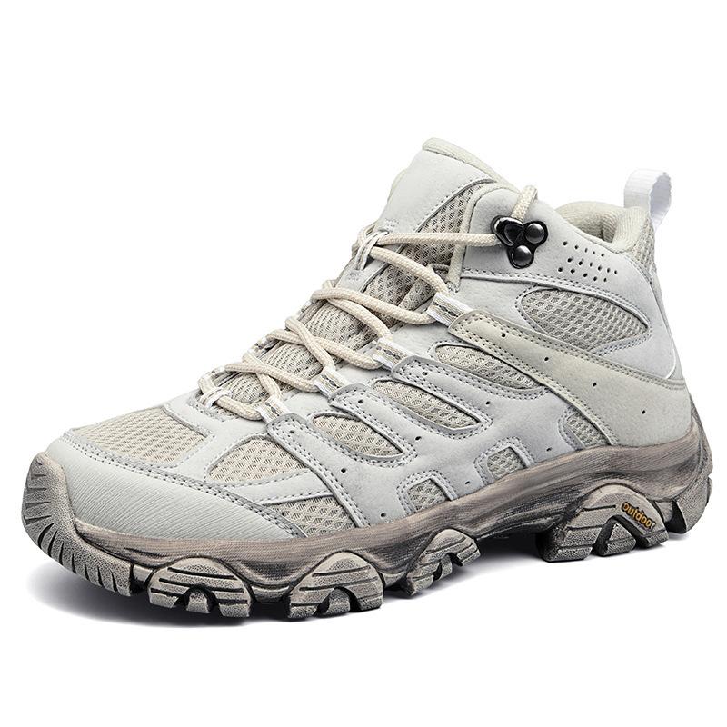 

Hiking shoes women s anti-splashing and wear-resistant outdoor hiking shoes non-slip charging sports shoes men s off-road mountain climbing travel sho 46 сірий колір