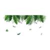 Green Plant Leaves Wall Sticker Hanging Plant Wall Decal for Nursery Kitchen