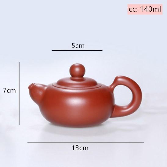 

140ml Authentic Yixing Purple Clay Teapot Raw Ore Dahongpao Beauty Tea Pot Handmade Filter Kettle Customized Chinese Tea Sets