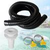 ABBP-Plumbing Kit, Bilge Pump Hose Installation Kit, 6.5 FT Bilge Pump Hose, 2 Stainless Steel Clamps And Thru-Hull Fitting