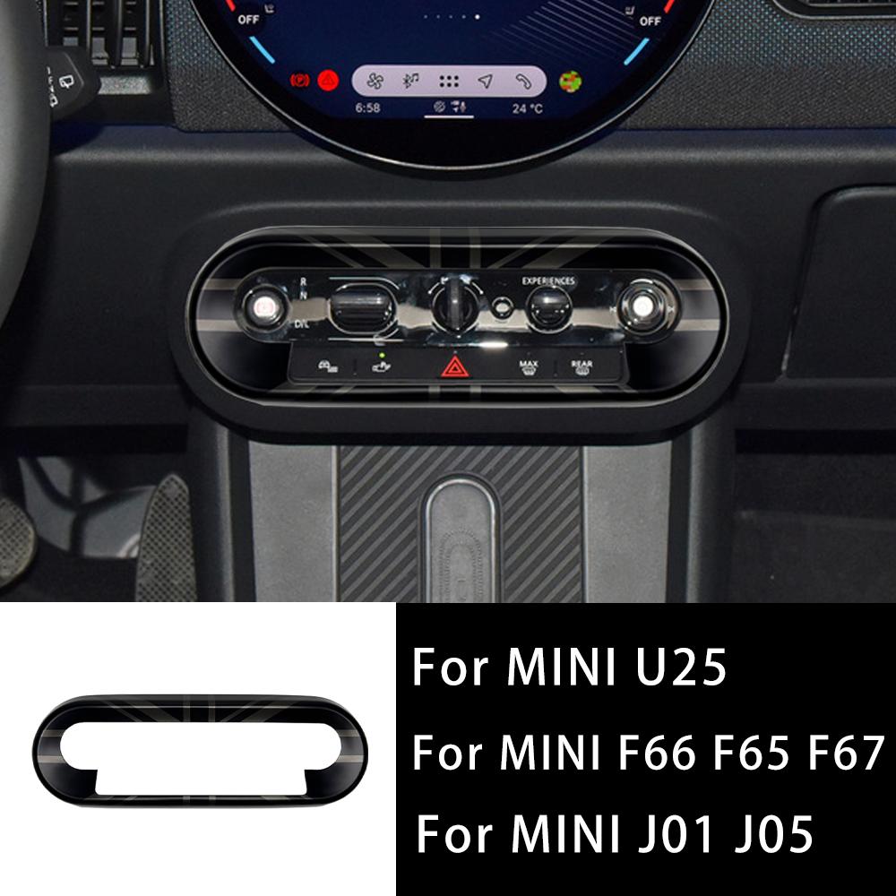 For Mini Countryman U25 Cooper E SE J01 EV J05 Aceman F65 F66 F67 Car Central Control Button Frame Cover Stickers Accessories