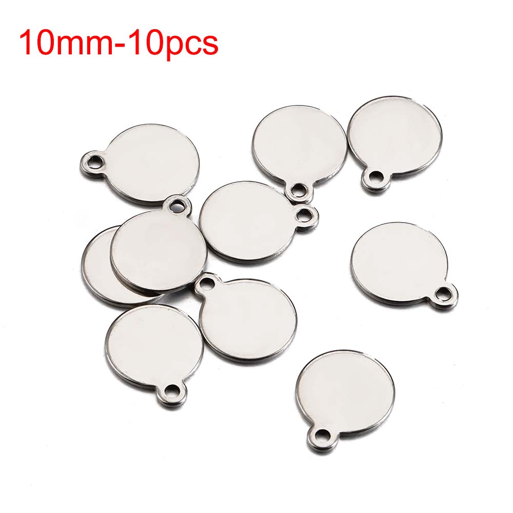 

10pcs 20pcs 50Pcs Gold Stainless Steel Customized Pet Tag Heart Star Oval Blanks Charm Tail Pendants DIY Jewelry Making Supplies 1bag