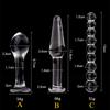 Glass Anal Plug Crystal Butt Plug Massager