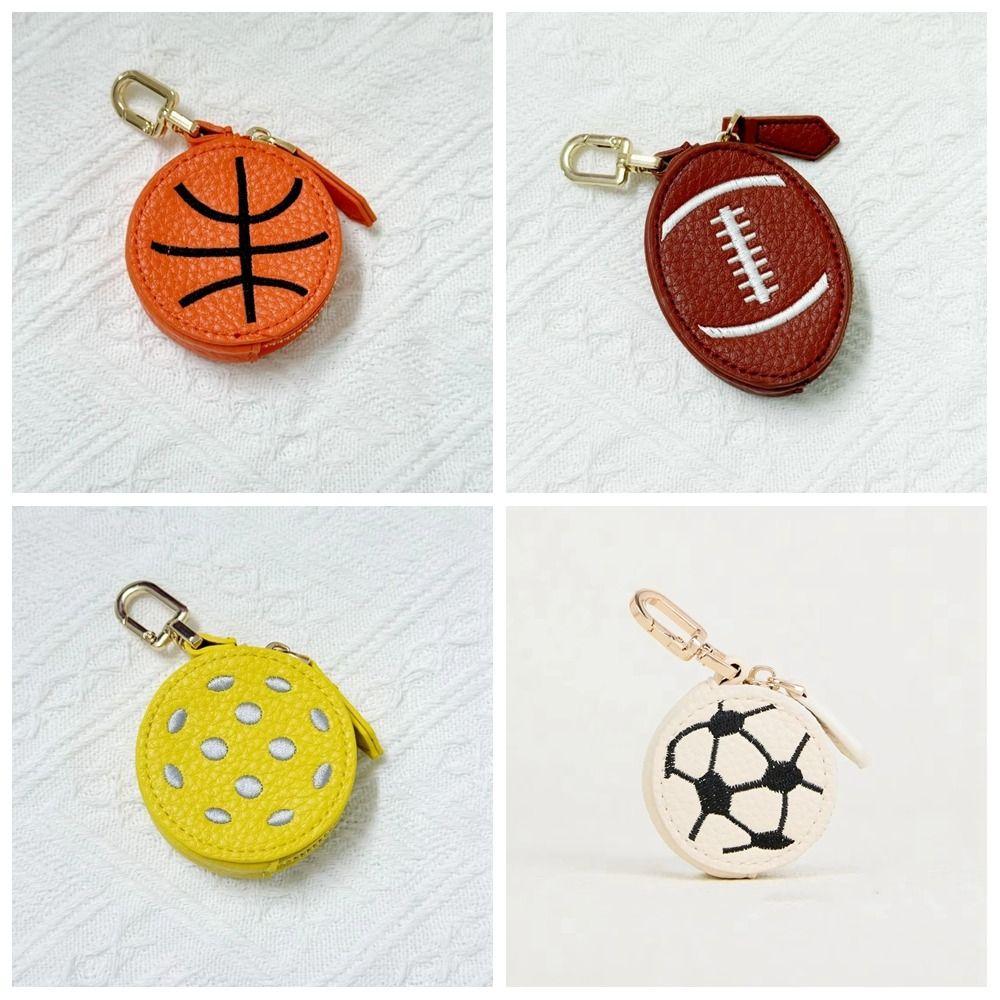Creative Mini Coin Bag PU Leather Earphone Storage Bag Keychain Coin Purse  Backpack Decoration