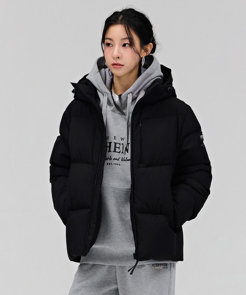 Chasecult Unisex Detachable Hooded Puffer Jumper - Black
