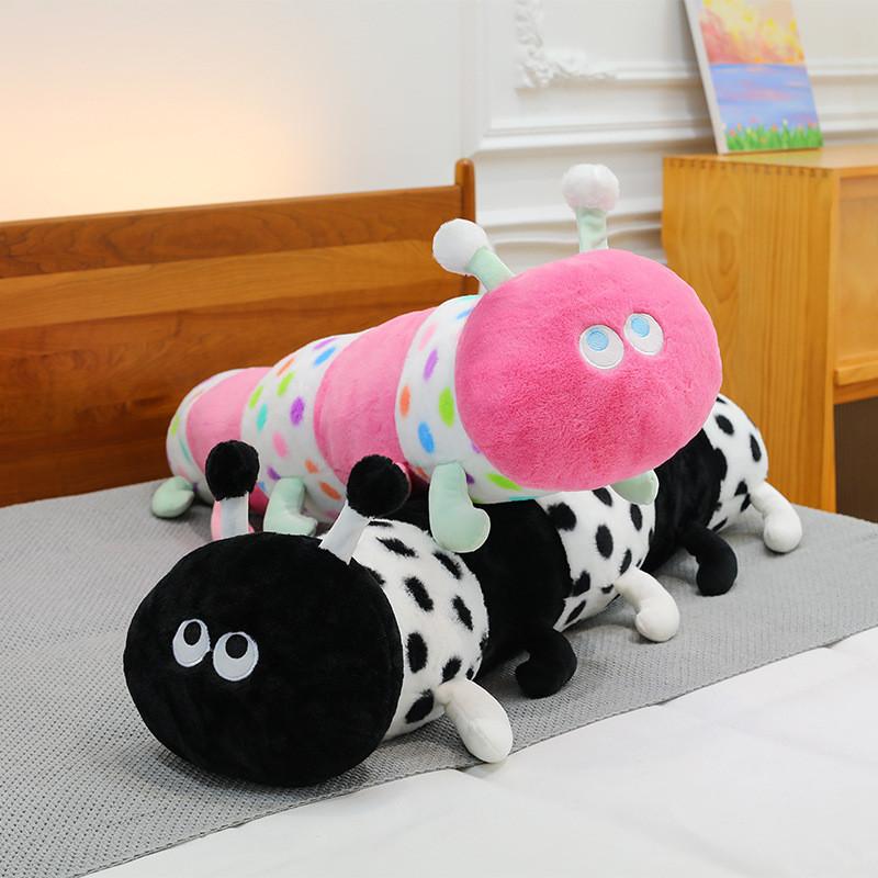 Insect Cute Cartoon Long Body Plush Toys Material Bedside Relaxation Sleep Doll