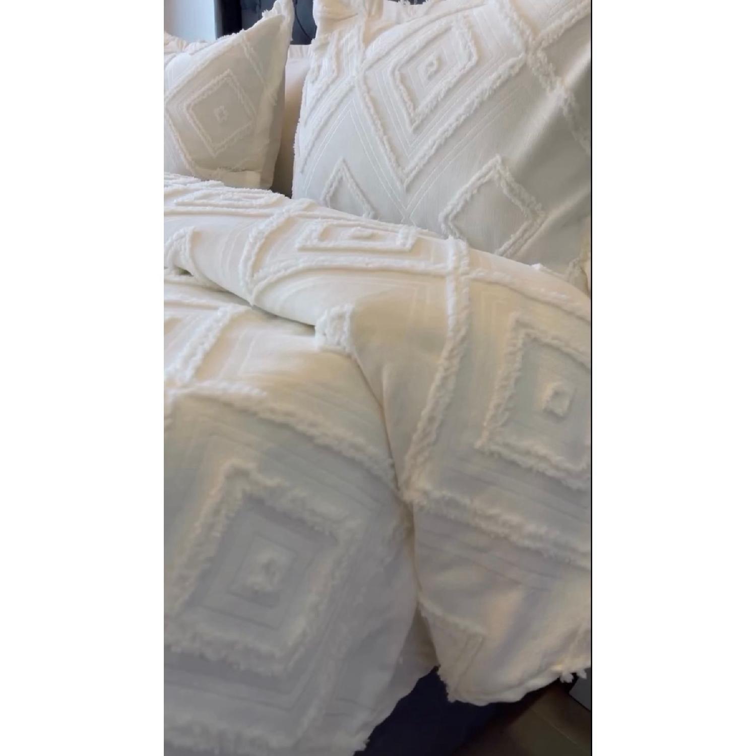 

Delux Bohemia Double Bed Cover 250x260 2 Pillow - Ecru - рожевий