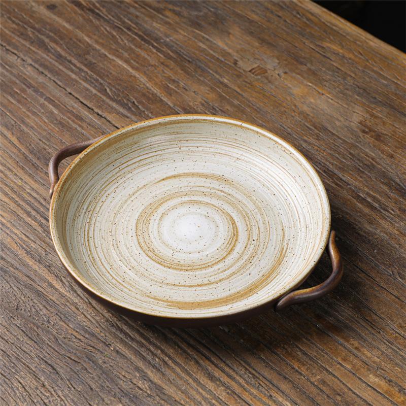 Ceramic Cup Rice Bowl Set, One Person Food, Japanese-Style Household Tableware, Plates, Dishes, Dishes, Retro Western Tableware