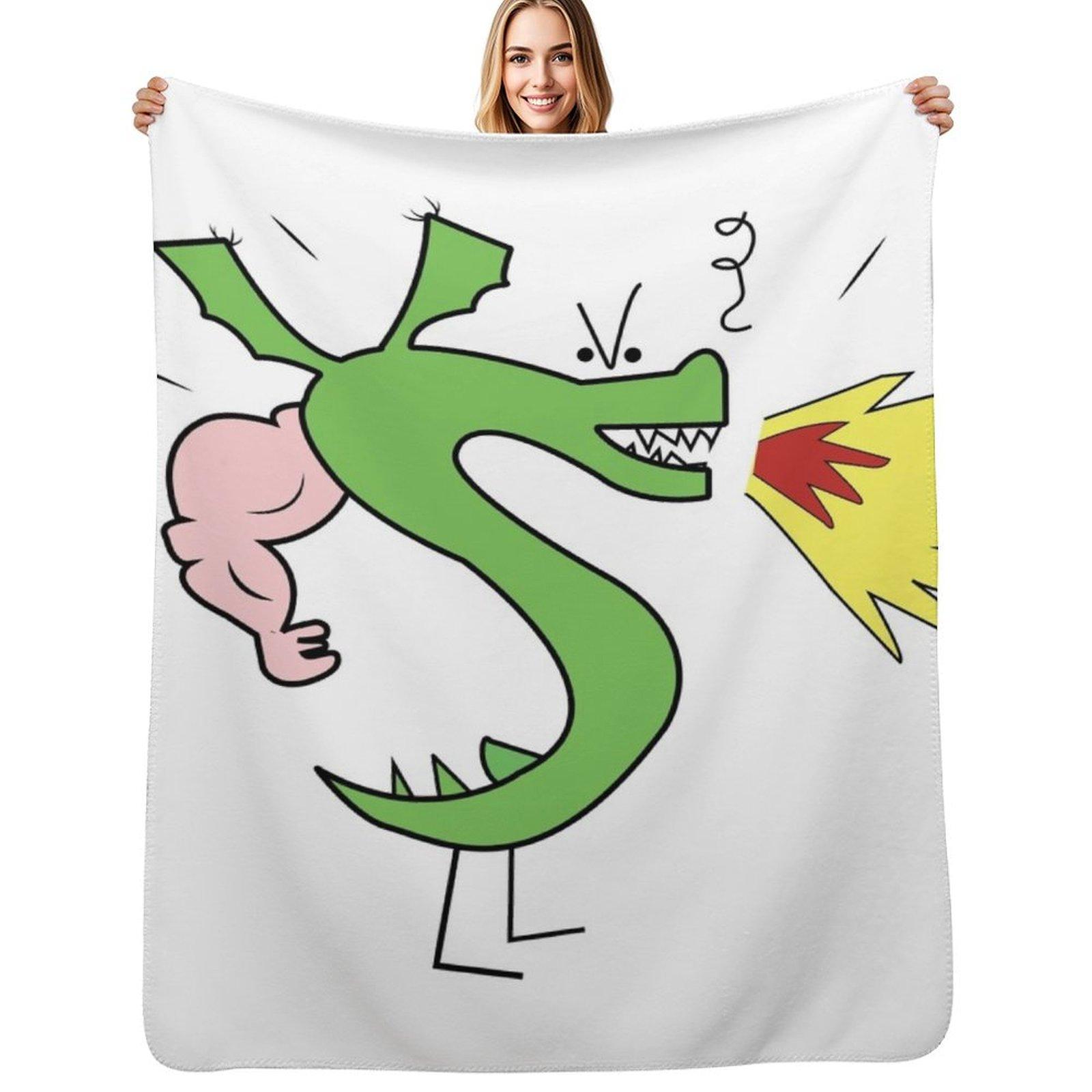 

Trogdor Cute Dragon Homestar Runner Throw Blanket Portable Lightweight Blanket for Travel Camping 102x76cm(40x30in)