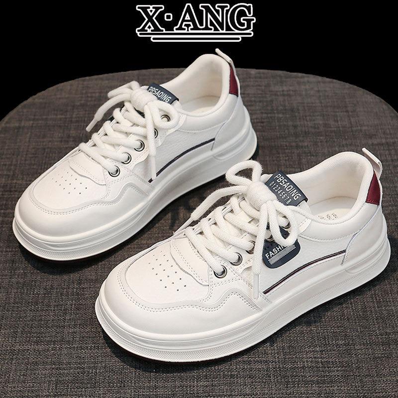 

Leather little white shoes children versatile soft soles not tired feet single shoes spring and summer new breathable casual sports shoes 40