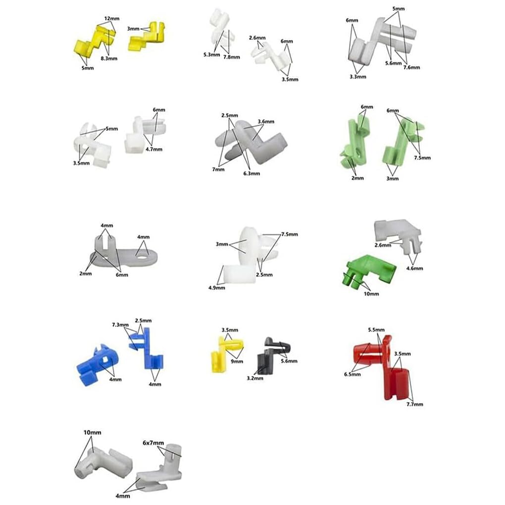 eexuujkl Car Wire Clip Easy Installation Door Lock Rod Clip