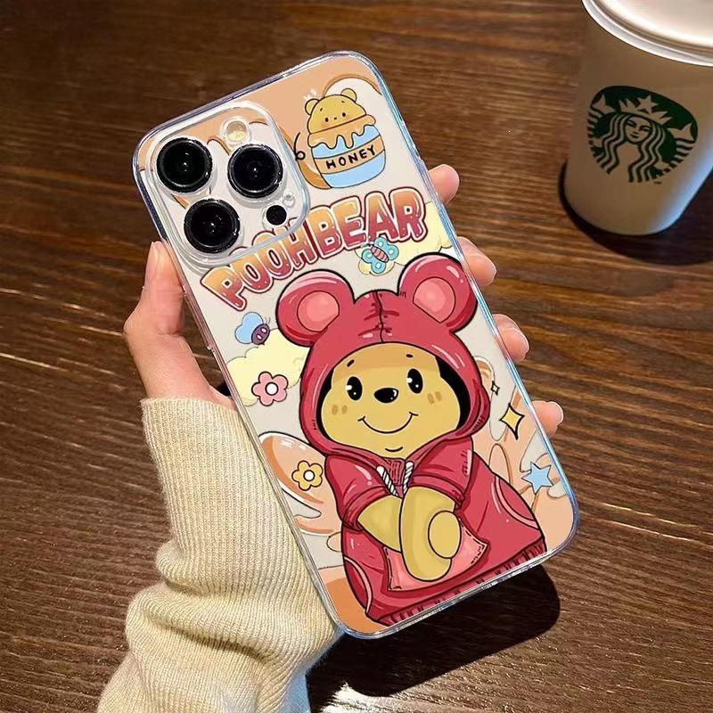

Stitch Apple iPhone Case for 15Pro/13/12/XS Max/6/7/8 - New Transparent Soft Cover 16 Pro