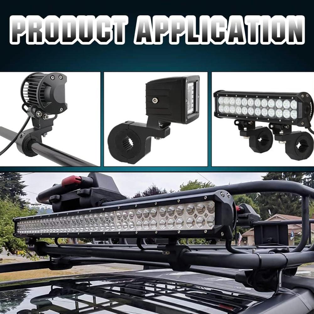 Motorcycle LED Headlight Clamps Bracket Spotlight Tube Clamp Mount Kit For Kawasaki Versys 650 Z900 Z1000 Suzuki 650 Africa Twin