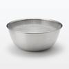 MUJI Stainless Steel Flat Diameter x Height cm 12828907 Colander, Large, Approx. 22.5 3.5