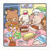 48 Seiten Cartoon Süß Europäischer Stil Malbuch für Erwachsene, Zeichen- und Kunstzubehör Geschenk für Weihnachten & Thanksgiving