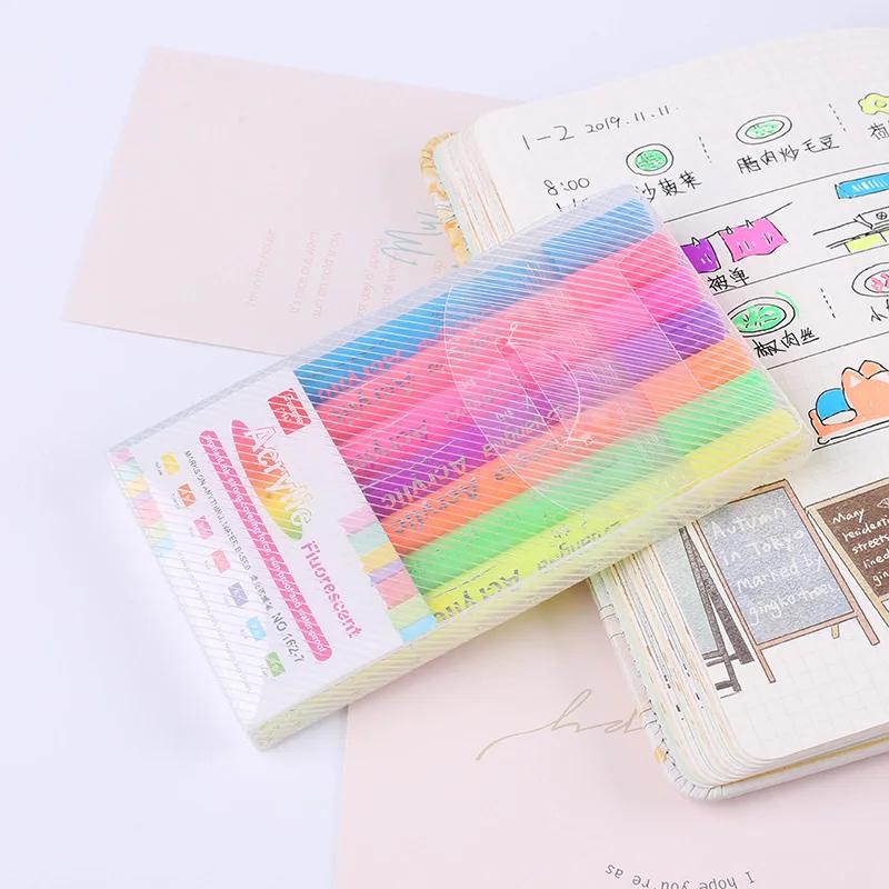 

0.7mm Waterproof Fluorescent Acrylic Markers Photo Album Drawing Handbook Fabric Wood Mug Markers Do-It-Yourself Art Supplies Practical Use