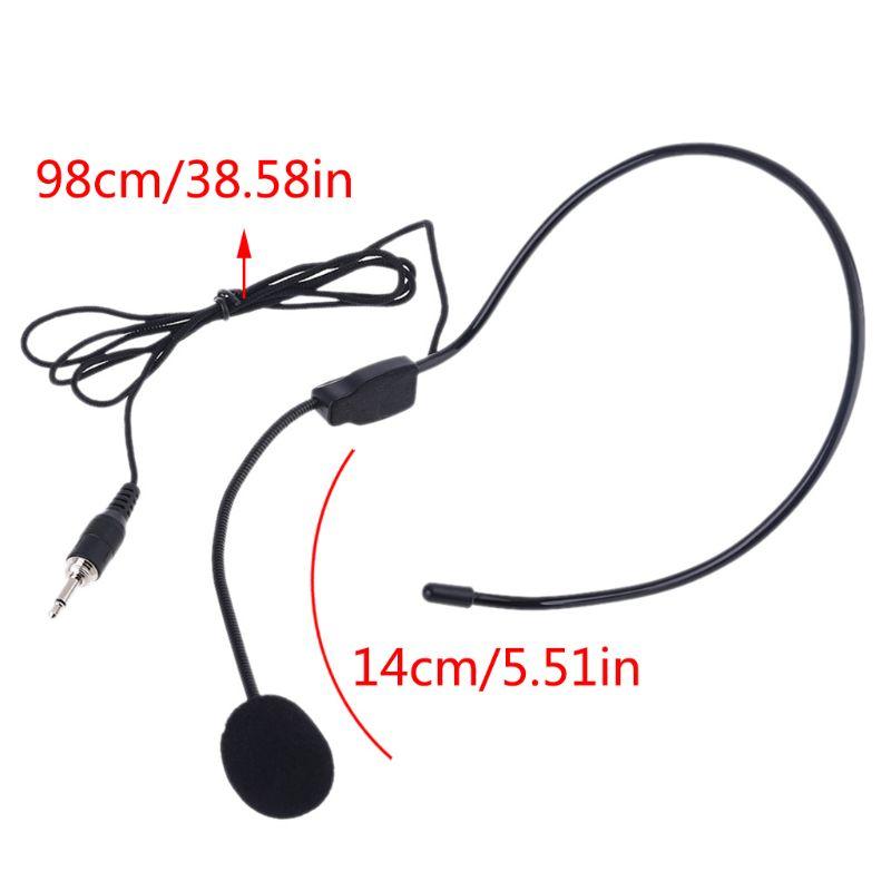 Noise Cancelling Mic Professional Microphone Mini Mobile Phone Mic 3.5mm Plug for Loudspeaker for Tour Guide Teaching
