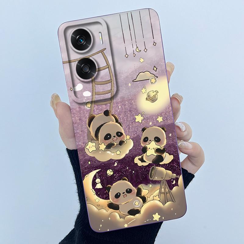 Für Honor 90 Lite 5G X50i 5G 2023 Handyhülle Panda Mädchen Katzen Weiches Silikon TPU Rückabdeckungen Stoßfänger Für Honor 90Lite Fundas Coque