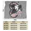 Kuromi Cute Cartoon Blankets Flannel Decoration Plaid Breathable Super Warm Throw Blanket for Bed Car Rug Piece