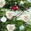 Pentagon Heart Snowflake Tree Ornament Xmas Tree Hanging Pendant  Festive Holiday Decorations