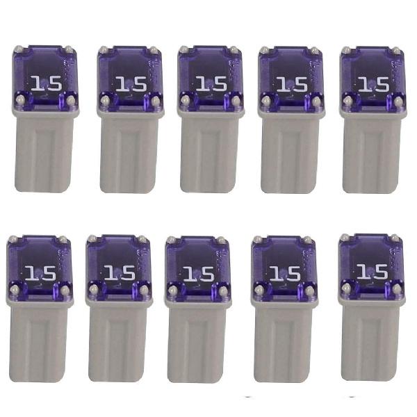 FMM 10 Pack Micro Fuses - 15 Amp Female Fuses