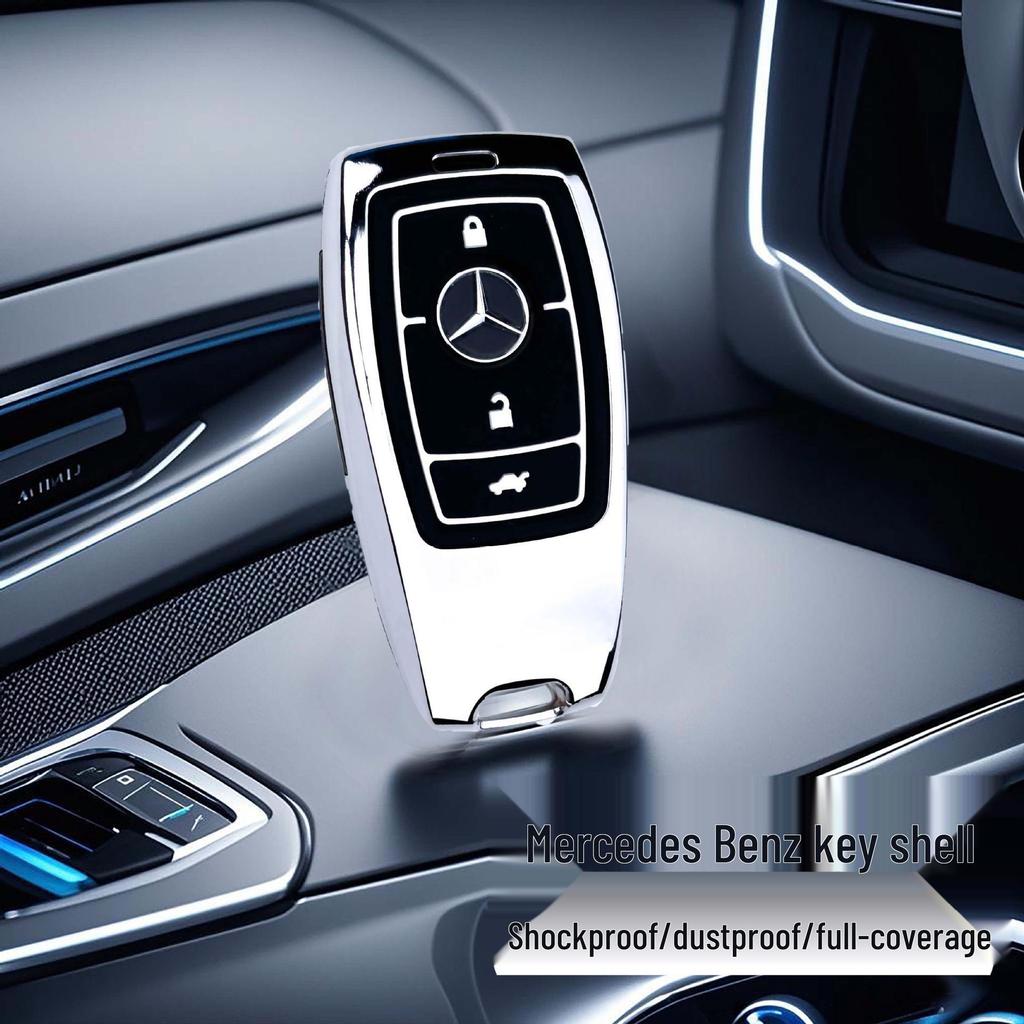 Mercedes-Benz Schlüsselabdeckung: Zinklegierung Silikon für A-Klasse, C-Klasse, E-Klasse