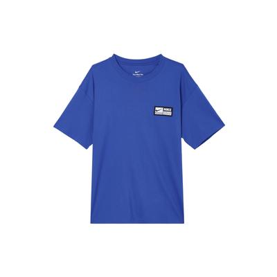 Loose Short Sleeve Basketball Shirt With Back Graphic Print Men Tops Game-Royal FJ2305-480