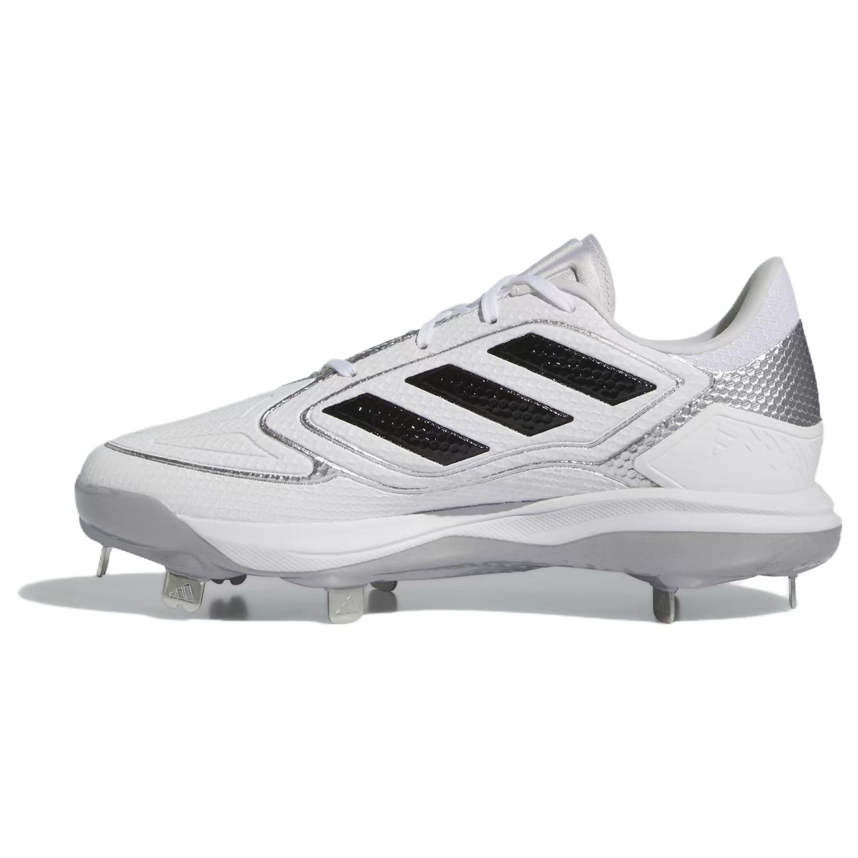 

Adidas Adizero PureHustle 3 White Black Silver Женские кроссовки Cloud-White Core-Black Silver-Metallic IG7135 42