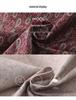 2025 Retro Floral Loose Fit Dress for Women - Spring & Autumn, Round Neck, Perfect for Middle-Aged Mothers
