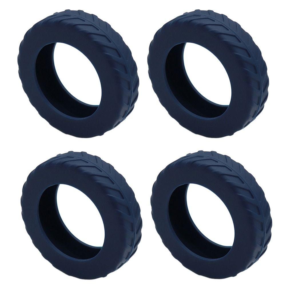 4Pc Luggage Wheels Protector Silicone Luggage Accessories Wheels Cover for Most Luggage Reduce Noise For Travel Luggage Suitcase