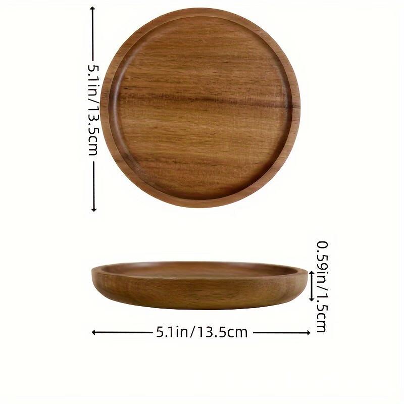Поднос для фруктов и десертов из акации Single Layer Small