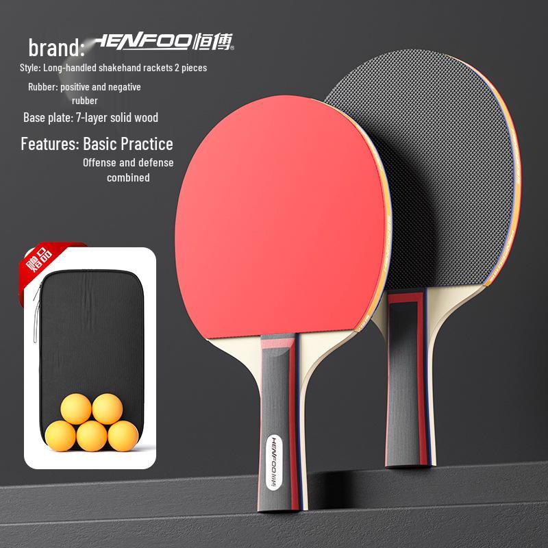 Hengfu 3-Star Table Tennis Racket Set for Beginner Students