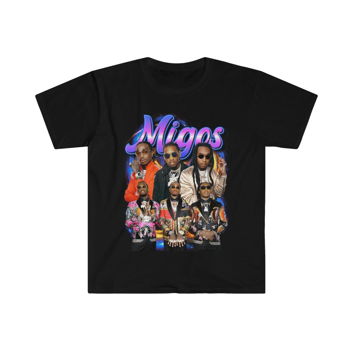 Adult Unisex Migos Hip Hop Fan Style Softstyle T-Shirt L