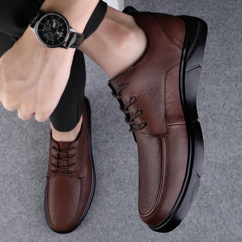 Fashion Men All-match Flats Male Outdoor Casual Footwear Mens High Quality Breathable Sneakers Men's Shoes Genuine Leather Skate Shoes