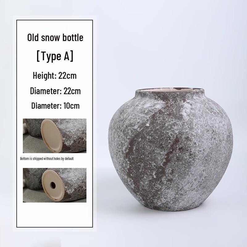 Wabi-Sabi Distressed Retro Ceramic Flower Vase