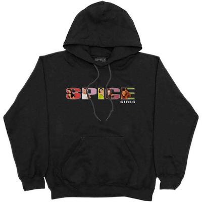 Die Spice Girls Unisex Pullover Hoodie Spice Logo Schwarz (M)