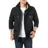 Heren casual fleecejas in grote maten voor de herfst en winter, heren outdoorjas in medium en lange maten.