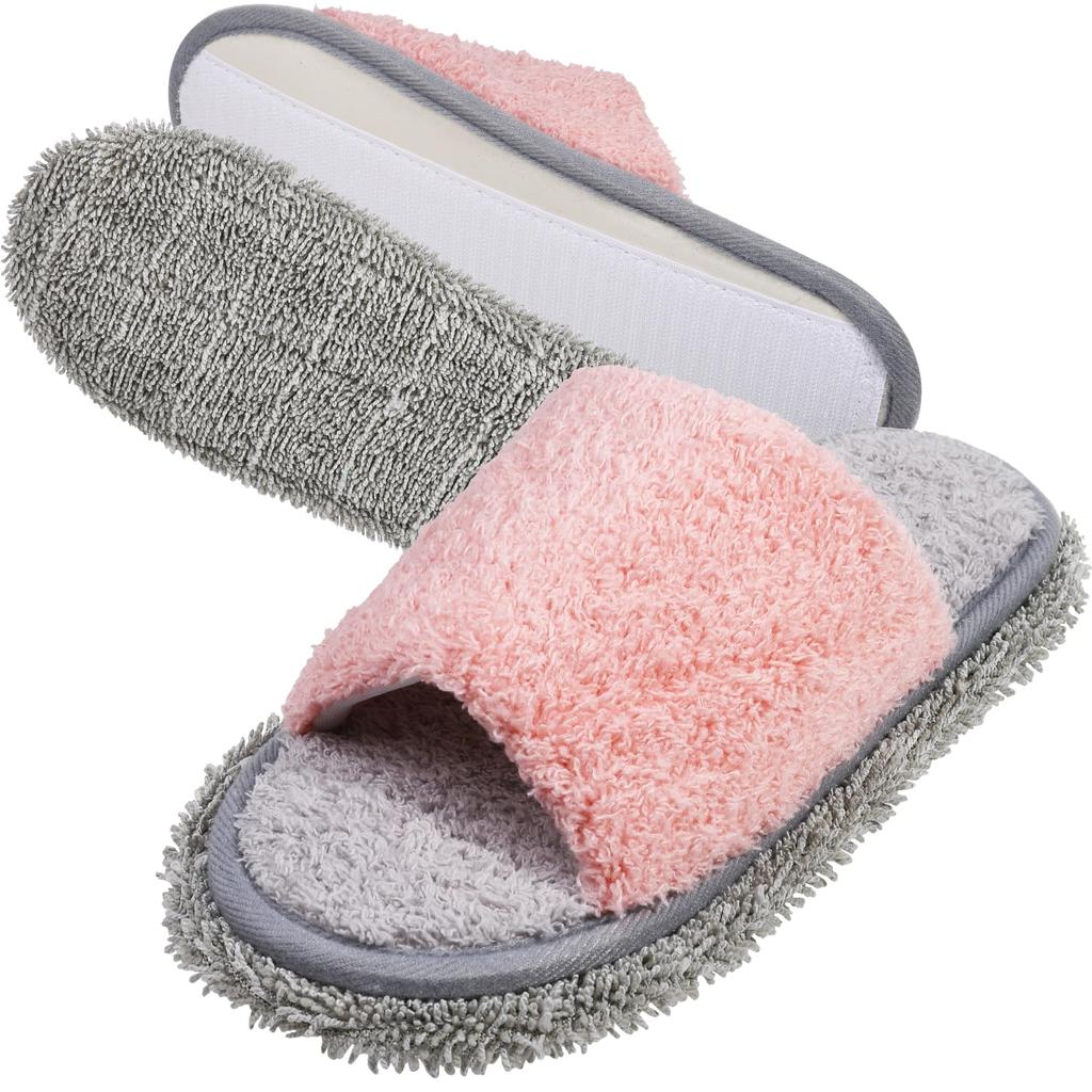 Room mop cleaning slippers for fluffy size [Kind Slipper] shoes, slippers, slippers, cleaning, washable, (pink, M)