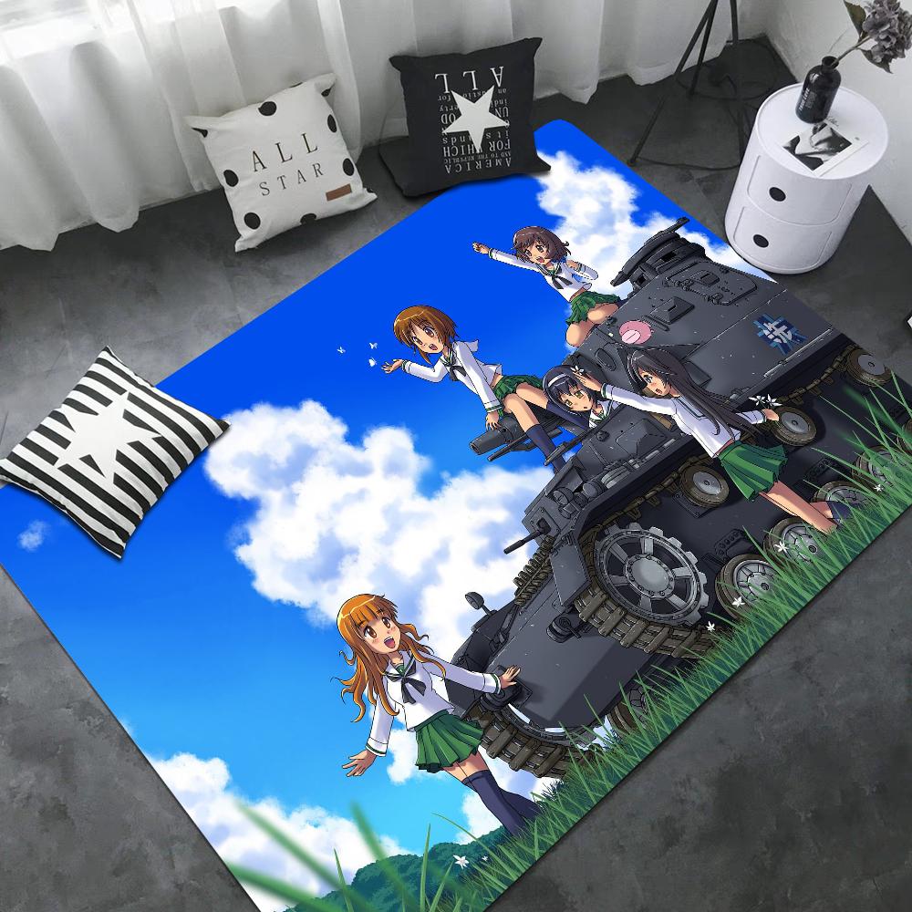 GIRLS Und PANZER Fußmatte Kinderzimmer Schlafzimmer Dekoration Balkon Anti-Rutsch Fußabtreter Wohnzimmer Willkommensmatte