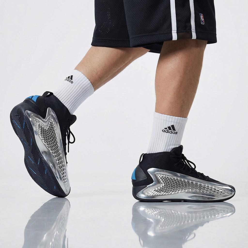 Adidas AE Anthony Edwards 1 Low - Men's Sneakers Basketball Shoes Black JI0424 ORIGINAL