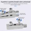 4/6 Point Universal Extractor for Faucet Angle Valve Break Wire&Triangle Valve Head Screws Multifunction Screw Removal Bolt Kit