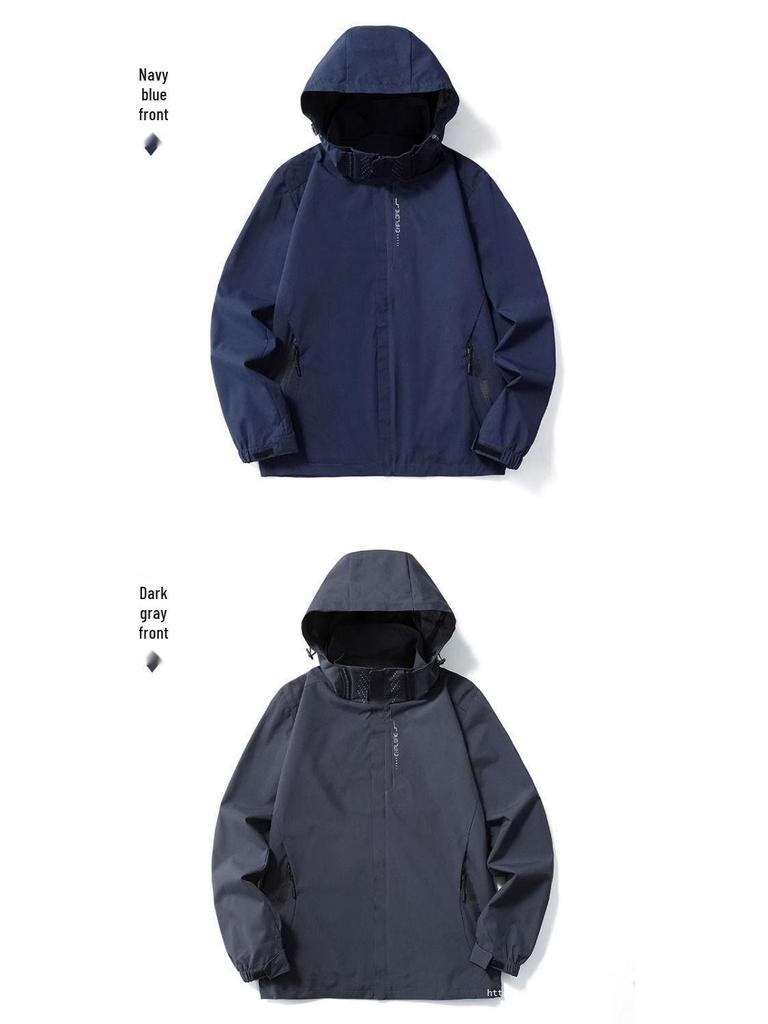 Unisex podzimní/zimní sportovní větrovka pláštěnka pro cestování v přírodě a horolezectví - K dispozici plus size