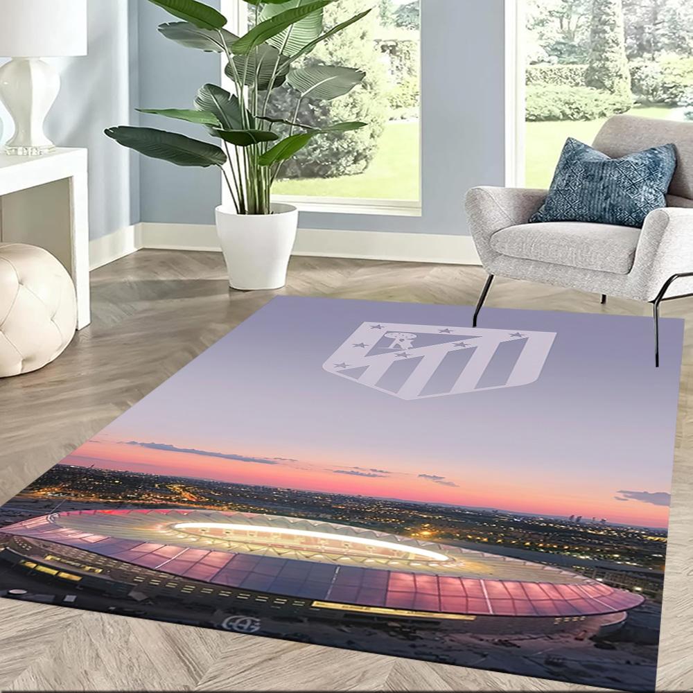 Atletico Madrid Area Rug Suitable For Hallway Bedrooms Decorate Room Playrooms Antislip Carpet Anime Office Decor
