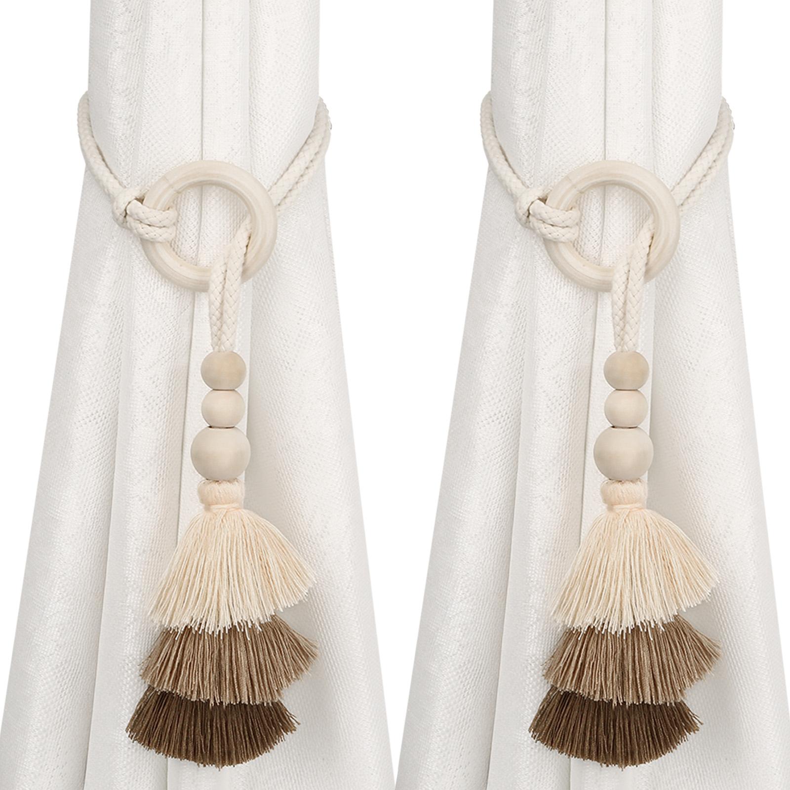 

1pair Decorative Rope Curtain Tiebacks Convenient to Use Creative Curtain Strap for Birthday Gifts New Year s Gifts Gourd tassel