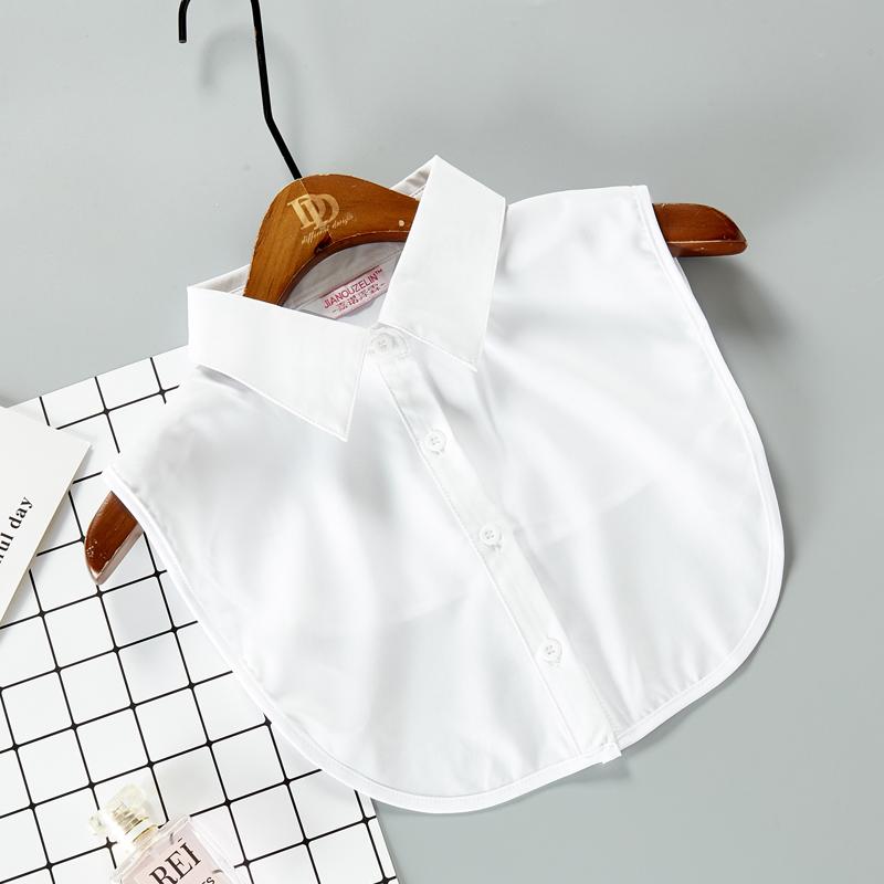 White Fake Collar Shirt For Children False Collar Blouse Lace Kids Peter Pan Collar Detachable Lapel Half Shirt Boys Faux Col