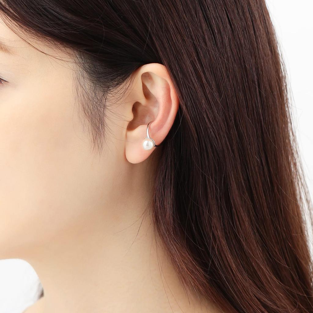 ESTELLE June Birthstone K10 White Gold Akoya Pearl Ear Cuff (Single) 0291-0356-0019-0000