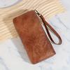 Retro Wallet Long Embossed Embossed Change Bag Zipper Wallet Pattern Multi-card Position Clutch Bag Mobile Phone Bag Wallet